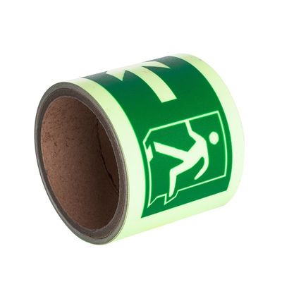 よい価格 オーダーメイド PVC PET アクリル 暗黒テープに輝く 安全標識のための発光ビニールステッカー オンライン