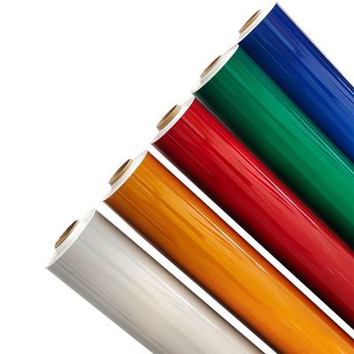 よい価格 高密度セルフアデシブ道路標識 反射シート ビニールフィルム 夜間の屋外安全のために オンライン
