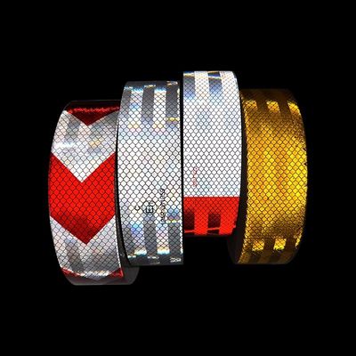 よい価格 防水反射警告ステッカー 赤と白 トラック用の自己粘着テープ オンライン