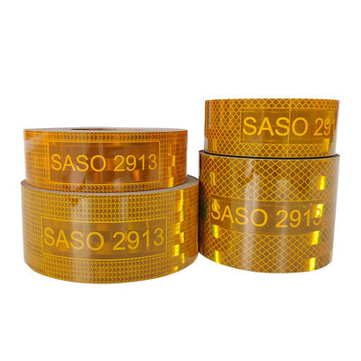 よい価格 SASO 2913 反射テープ 4インチ メタル 黄色 赤 白 反射テープ オンライン